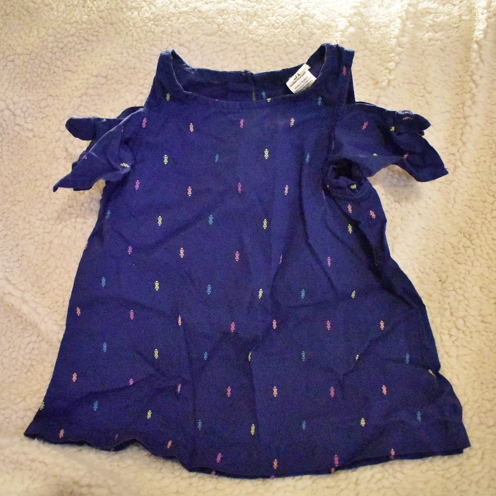 Carter's Blue Off Shoulder top 3T